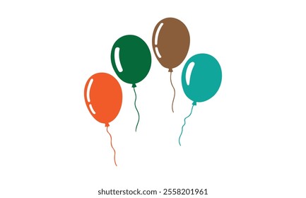 balloons art vector illustration  Balloon Party Icon Celebration Happy Birthday