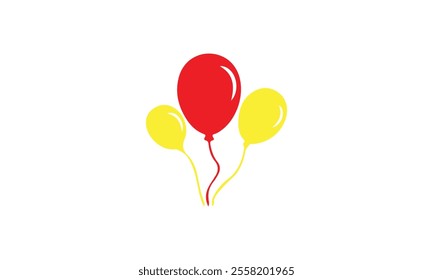 balloons art vector illustration  Balloon Party Icon Celebration Happy Birthday