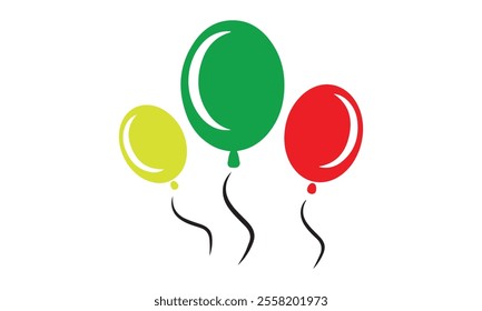 balloons art vector illustration  Balloon Party Icon Celebration Happy Birthday