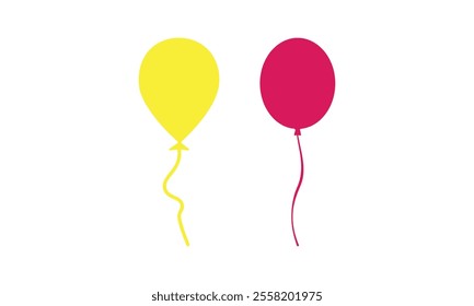 balloons art vector illustration  Balloon Party Icon Celebration Happy Birthday