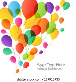 Balloons Background, vector illustration