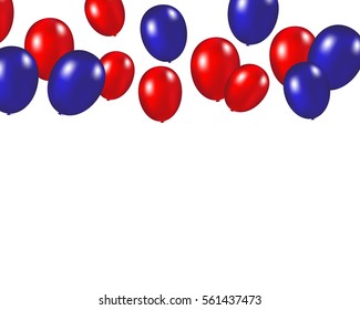Balloons background vector illustration