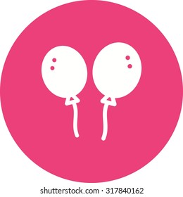 Balloons, balloon, color icon vector image.Can also be used for toy and games. Suitable for mobile apps, web apps and print media.