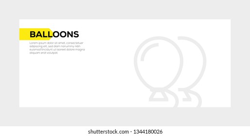 BALLOONS BANNER CONCEPT