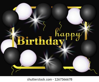 Balloons birthday card