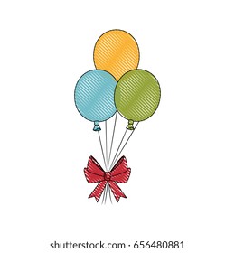 balloons and a bow