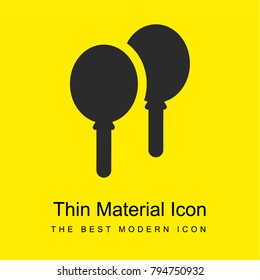 Balloons bright yellow material minimal icon or logo design
