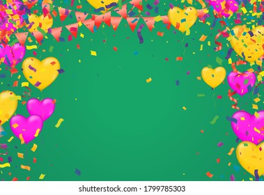 Balloons Card with use to present section label Discounts SALE Vector Illustration EPS 10