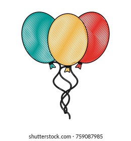 Balloons celebration symbol