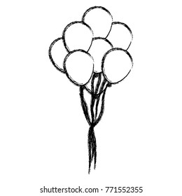 Balloons celebration symbol