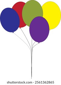 Balloons are children's toys at birthday events