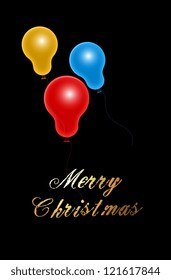 Balloons Christmas Vector Illustration