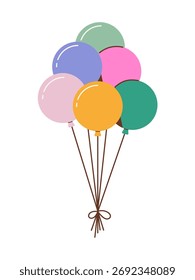 Balloons. Color vector illustration on a white background.