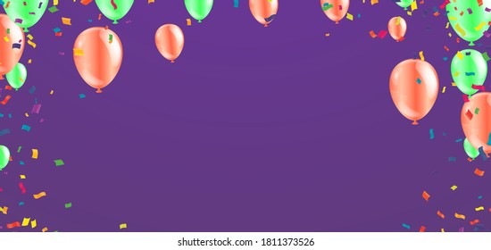 balloons colorful Abstract background eps.10