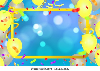 balloons colorful Abstract background eps.10