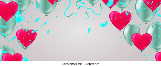 balloons colorful Abstract Christmas background eps