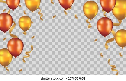 Balloons Design Background Template. Eps 10