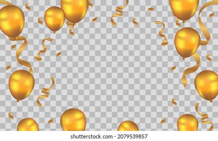 Balloons Design Background Template. Eps 10