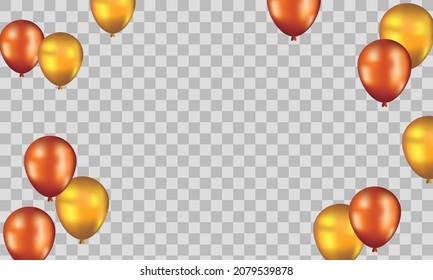 Balloons Design Background Template. Eps 10