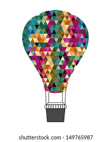 balloons design over white background vector illustration 