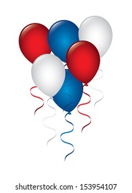 balloons design over white background vector illustration 
