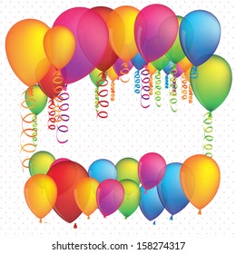 balloons design over white background vector illustration  