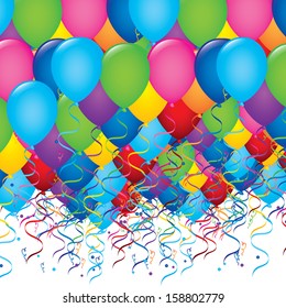 balloons design over white background vector illustration  