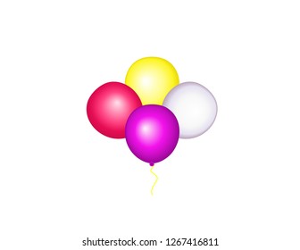 Balloons of different color decor