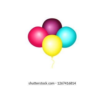 Balloons of different color decor