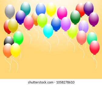 Balloons of different colors