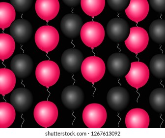 Balloons of different colors background