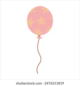 Balloons of different colors. Decoration for a holiday or fair. Vector illustration isolated on white background.