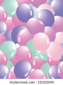 Globos llenando el fondo