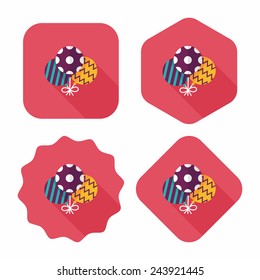 balloons flat icon with long shadow,eps10