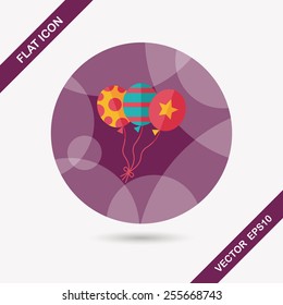 balloons flat icon with long shadow,eps10