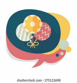 balloons flat icon with long shadow,eps10