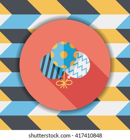balloons flat icon with long shadow,eps10