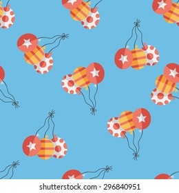 balloons flat icon,eps10 seamless pattern background