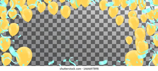 Balloons Flying on  Background, Ideal for Displaying Your Wedding, Birthday, Celebration or Holiday