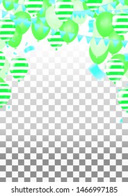 Balloons Flying on  Background, Ideal for Displaying Your Wedding, Birthday, Celebration or Holiday