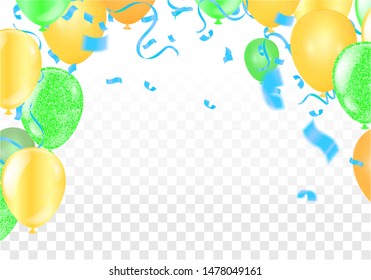 Balloons Flying on  Background, Ideal for Displaying Your Wedding, Birthday, Celebration or Holiday