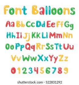 Fuente de globos Alphabet