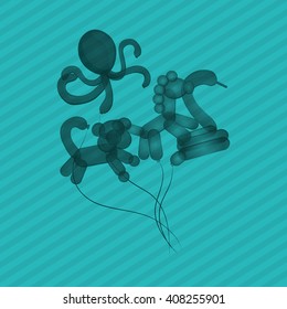 balloons graphic design , vector illustration