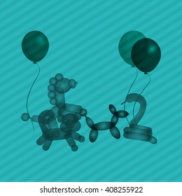 balloons graphic design , vector illustration
