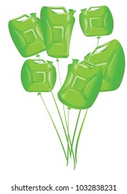 balloons for greeting cards for gas station employees and their customers