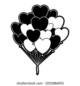 Balloons heart shaped