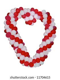 Balloons heart. Vector illustration.
