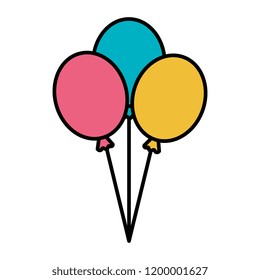 balloons helium floating icon