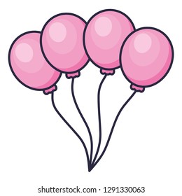 balloons helium floating icon