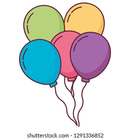 balloons helium floating icon